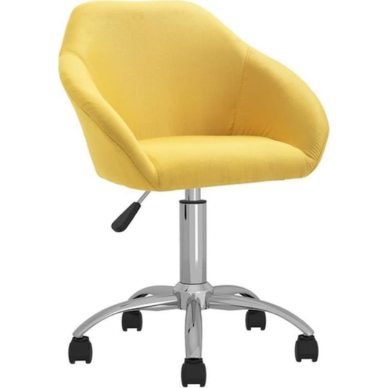 Καρέκλα Γραφείου Nextdeco Jasper 13824-05 Υφασμάτινη - Κίτρινη image 0