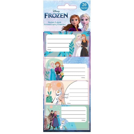 Αυτοκόλλητες Ετικέτες Διακάκης Frozen ( 5 Φύλλα - 20 Τεμάχια) image 0