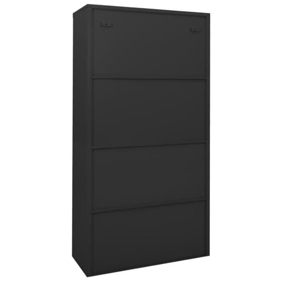 Ντουλάπα Γραφείου VidaXL από Ατσάλι 90x40x180 cm - Ανθρακί image 5