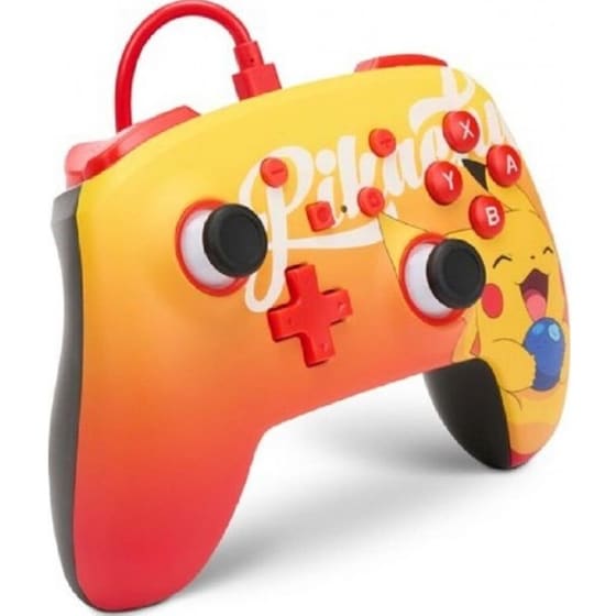 PowerA Enhanced Wired Ενσύρματο Gamepad για Switch Oral Perry Pikatchu - Κίτρινο image 2