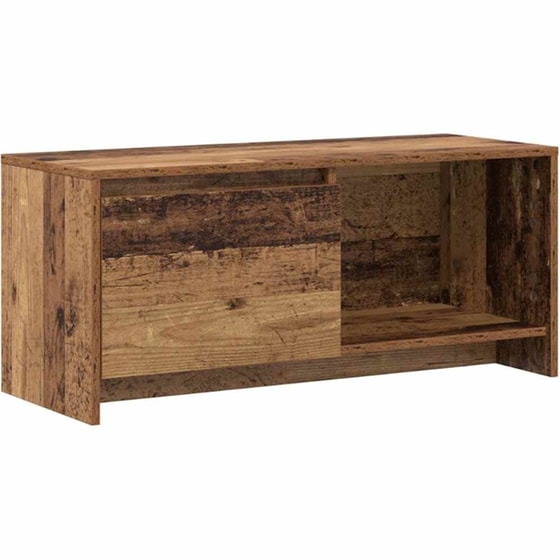 Έπιπλο Τηλεόρασης VidaXL 90 x 35 x 40 cm - Παλαιωμένο Ξύλο image 0