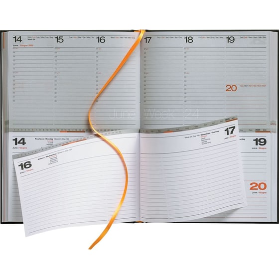 Ημερολόγιο 2 σε 1 Ημερήσιο & Εβδομαδιαίο Twin Time Avenue Arizona Μαύρο image 1