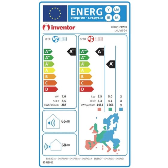 INVENTOR Leon LHUVI-24/LHUVO-24 Κλιματιστικό Inverter 24.000 BTU A+++/A+++ με Ιονιστή & WiFi image 5