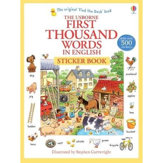 First Thousand Words in English Sticker Book image 0