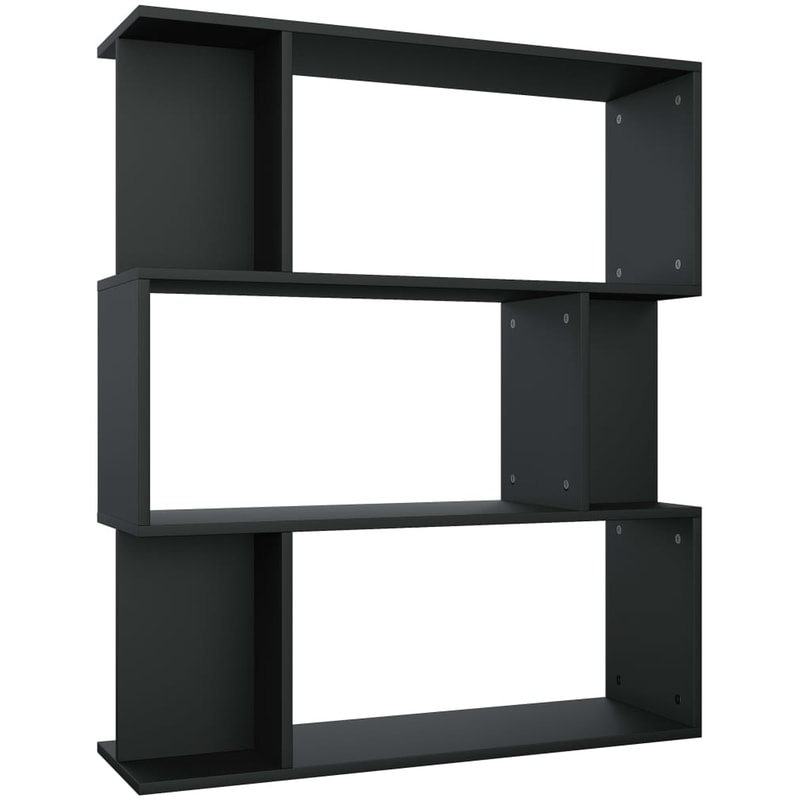 Βιβλιοθήκη VidaXL από Μοριοσανίδα 80x24x96 cm - Μαύρο VIDAXL