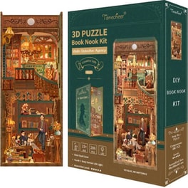 DIY 3D Puzzle Book Nook Kit Βιβλιοστάτης - Violin Detective Agency