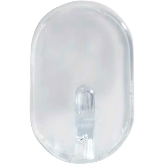 Κρεμαστράκια Αυτοκόλλητα Wenko Πλαστικά 3Τμχ 2x4cm - Διάφανο image 2