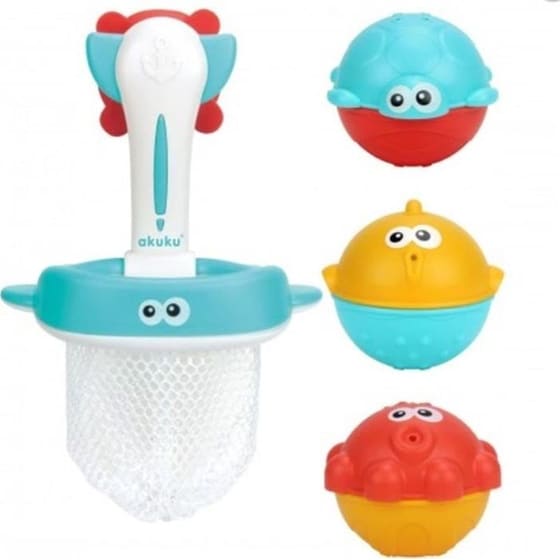 Παιχνίδια Μπάνιου Akuku Ζωάκια A0456 - 4 τμχ image 0