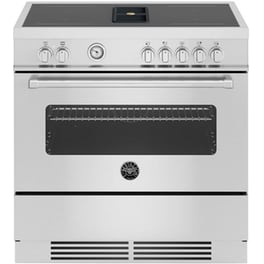 BERTAZZONI MASCH94I1EXT 86 Lt Inox Επαγωγική Ηλεκτρική Κουζίνα με Ενσωματωμένο Απορροφητήρα