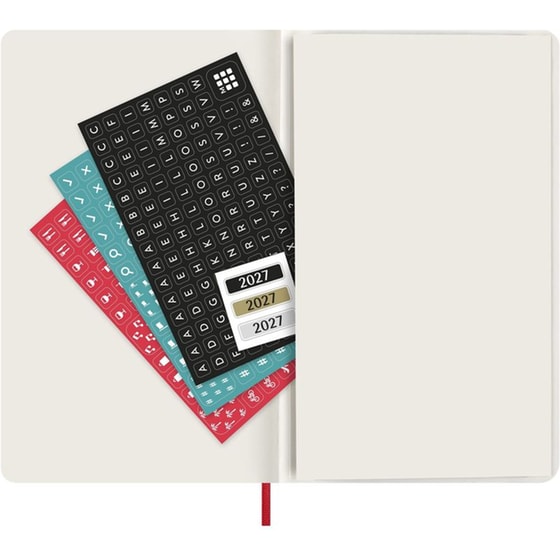 Ημερολόγιο Εβδομαδιαίο 2027 Moleskine 12M L Soft Cover Κόκκινο image 4