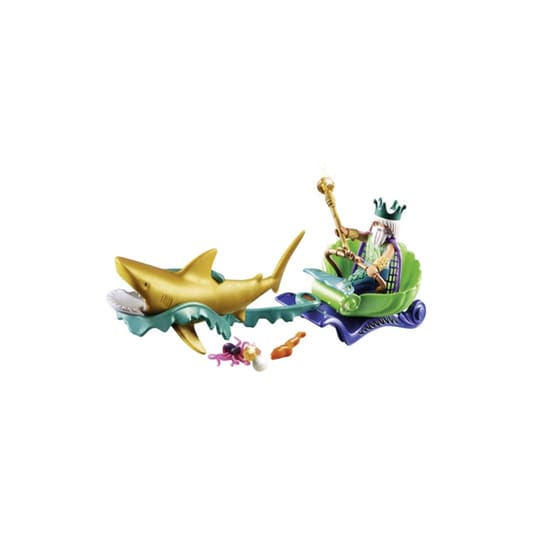 PLAYMOBIL® Magic Βασιλιάς Της Θάλασσας με Άμαξα Καρχαρία (70097) image 1