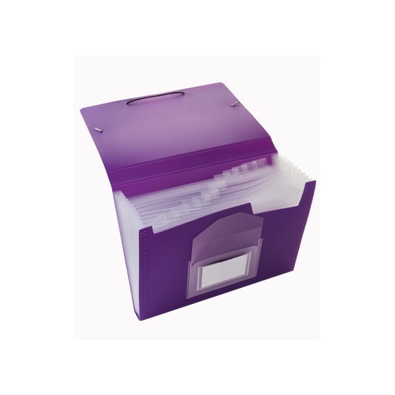 Φάκελος Φυσαρμόνικα Coolbee 13 Θέσεων A4 Μοβ image 1