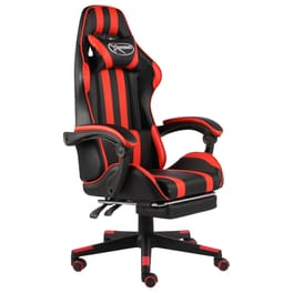 Gaming Καρέκλα VidaXL Racing από Τεχνητό Δέρμα - Μαύρο/Κόκκινο