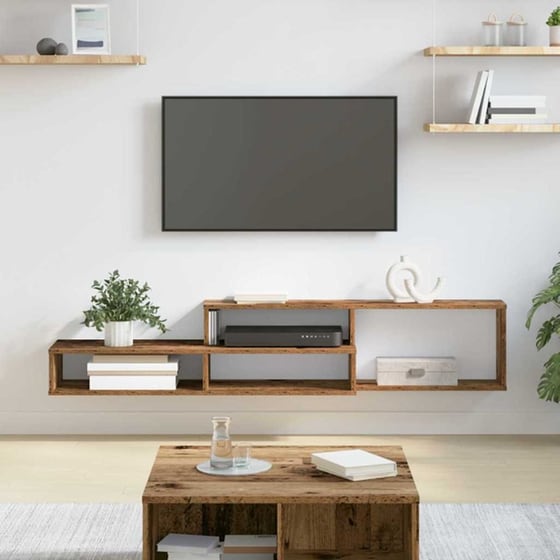 Έπιπλο Τηλεόρασης VidaXL Επιτοίχιο 150 x 25 x 28,5 cm - Γκρι image 2