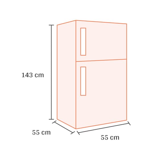 INVENTOR DP1446S 204 Lt Inox Δίπορτο Ψυγείο image 1