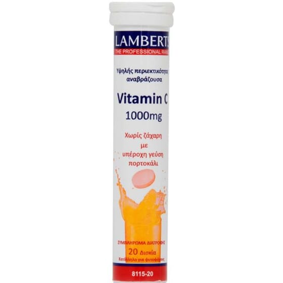 Lamberts Vitamin C 1000mg - 20 ταμπλέτες image 0