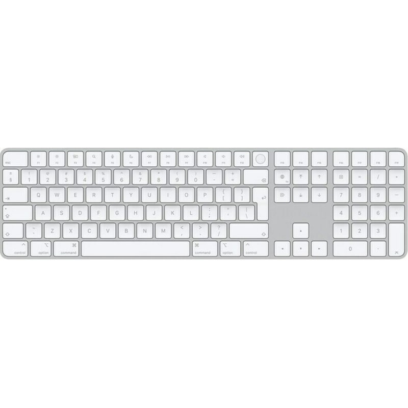 APPLE Apple Magic Keyboard With Numeric Keypad Ασύρματο Bluetooth Πληκτρολόγιο Ασημί (GR)