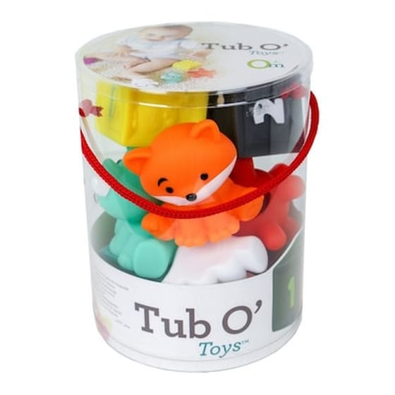 Infantino Σετ Συμπιεσμένα Παιχνίδια Μπάνιου 9τμχ Tub O’ Toys B-930-216289-00 image 0