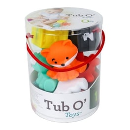 Infantino Σετ Συμπιεσμένα Παιχνίδια Μπάνιου 9τμχ Tub O’ Toys B-930-216289-00