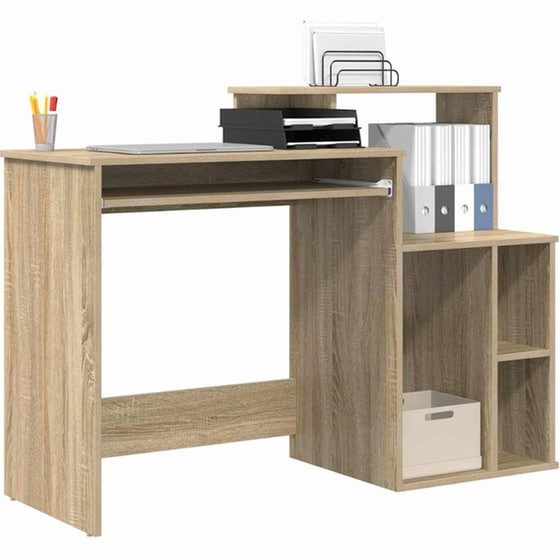 Γραφείο VidaXL από Επεξεργασμένο Ξύλο 120,5x44x88,5 cm - Sonoma Δρυς image 2