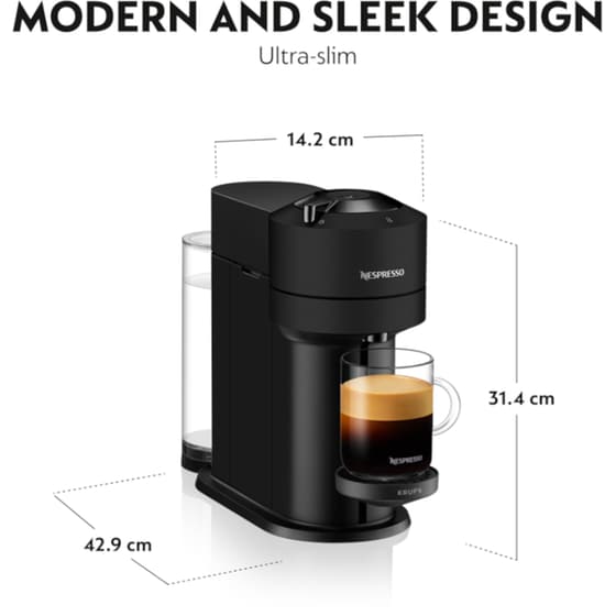 Nespresso® Vertuo Next XN910NS Krups Matt Black Μηχανή Καφέ image 7