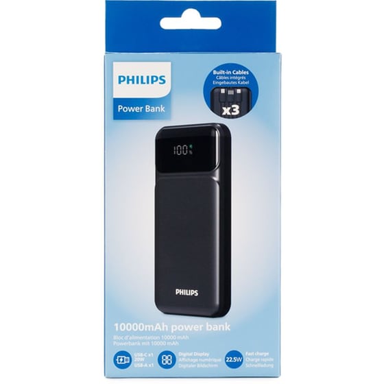 Powerbank Philips DLP1922 10.000mAh - Μαύρο image 6