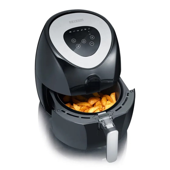 SEVERIN FR 2430 με Αποσπώμενο Κάδο 1500 W 3.2 L Μαύρο Φριτέζα Αέρος image 1