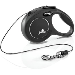 Πτυσσόμενο Λουράκι Flexi New Classic No M Για Σκύλο - Μαύρο