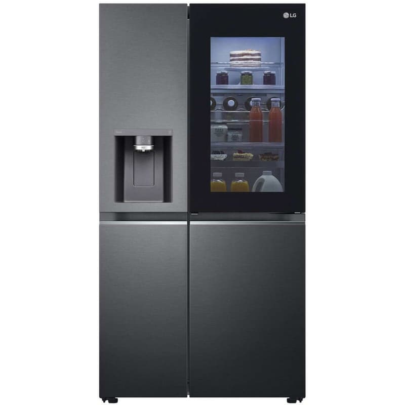 Ψυγείο Ντουλάπα LG GSXV90MCDE Total No Frost InstaView Door-in-Door 635 Lt με DoorCooling+™ και Wifi – Μαύρο
