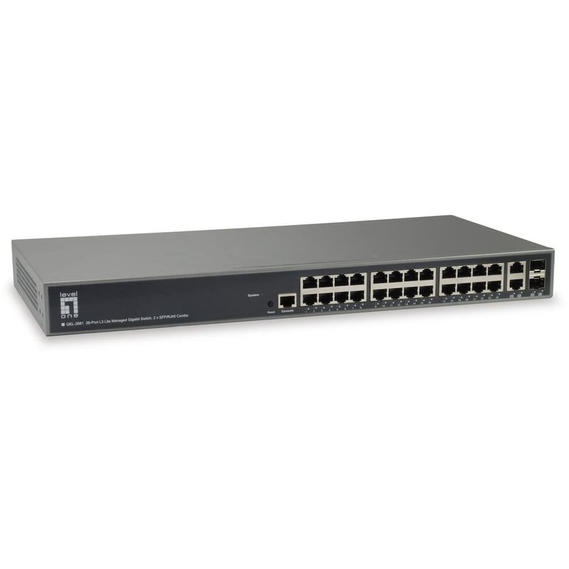 LEVELONE LevelOne GEL-2681 Network Switch Managed L3 Gigabit Ethernet (1000 Mbps)