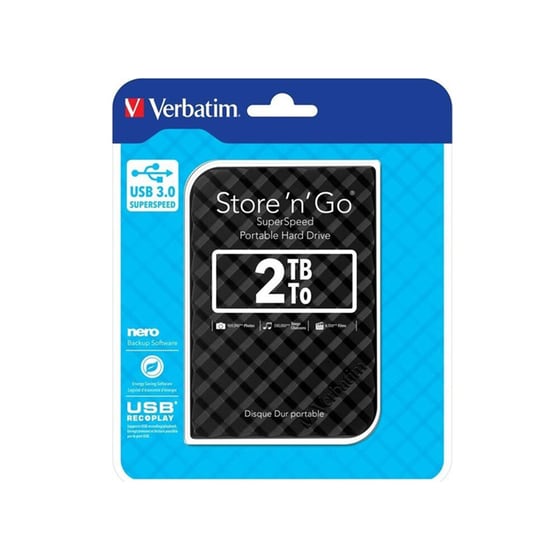 HD VERBATIM 2TB 53195 2,5 USB 3.0 BLK image 3