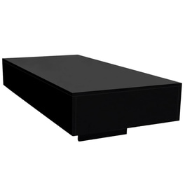Τραπεζάκι Σαλονιού Vidaxl από Mdf 153x55x31 cm - Μαύρο