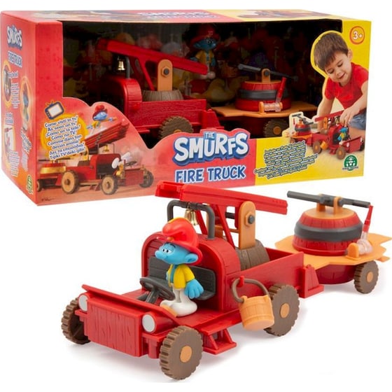 Giochi Preziosi The Smurfs Στρουμφάκια Σκουντούφλης με Πυροσβεστικό Στρουμφόχημα image 4
