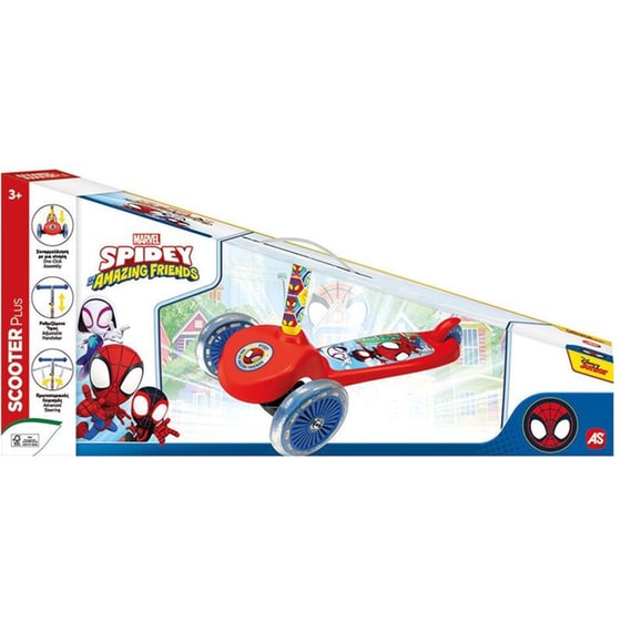 Παιδικό Πατίνι Τρίτροχο AS Company Marvel Spidey and His Amazing Friends - Πολύχρωμο με Σχέδιο image 4