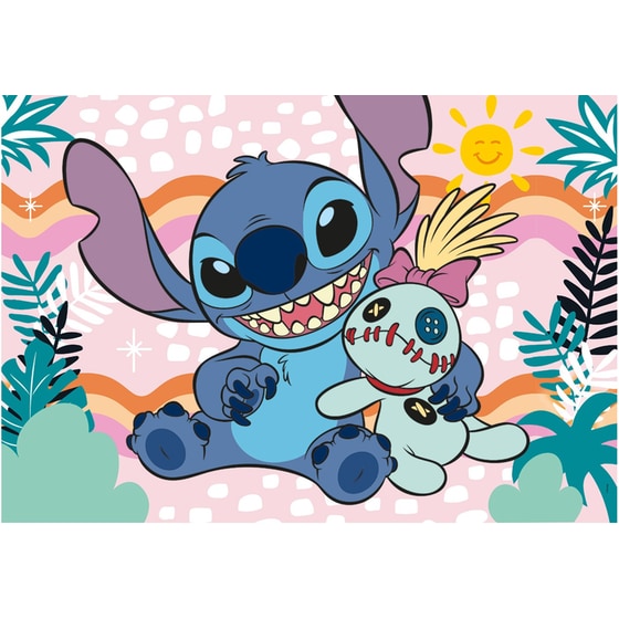 Παιδικό Παζλ Clementoni Super Color Disney Stitch (60 Κομμάτια) image 1