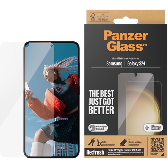 Προστατευτικό οθόνης Samsung Galaxy S24 - Panzerglass Screen Protector Ultra Wide Fit Anti-Scratch image 3