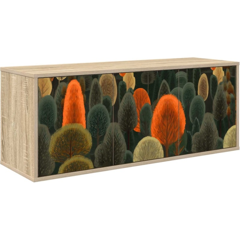 Έπιπλο Τηλεόρασης VidaXL ZAANDAM Επιτοίχιο 102 x 33 x 40 cm - Μαύρο