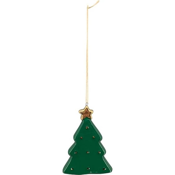 Exner Χριστουγεννιάτικο Κρεμαστό Στολίδι Κεραμικό - Δεντράκι Πράσινο image 0