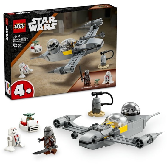 LEGO® Star Wars™ Mando and Grogu's N-1 Starfighter™ (75410) image 5