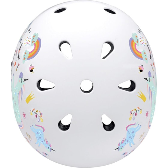 Παιδικό Κράνος Shoko με Φως Unicorn Sparkle Medium (51-54 cm) - Λευκό με Σχέδιο image 4