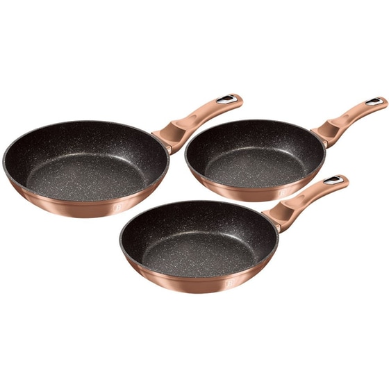 Σετ Τηγάνια BERLINGER BH-1278NF 3 τμχ Καφέ image 1