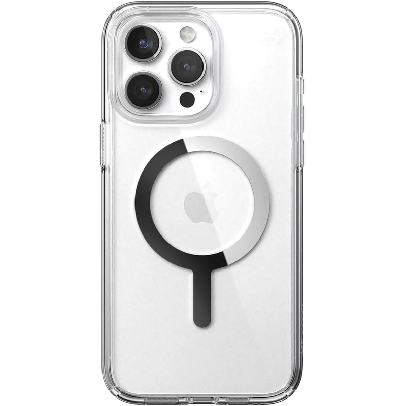 Θήκη Apple iPhone 15 Pro Max - Speck Presidio Perfect-Clear MagSafe - Clear/Chrome