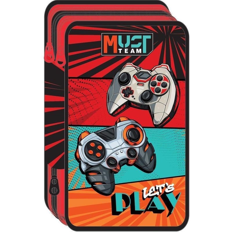 Κασετίνα Παραλληλόγραμμη Γεμάτη Must Team Lets Play