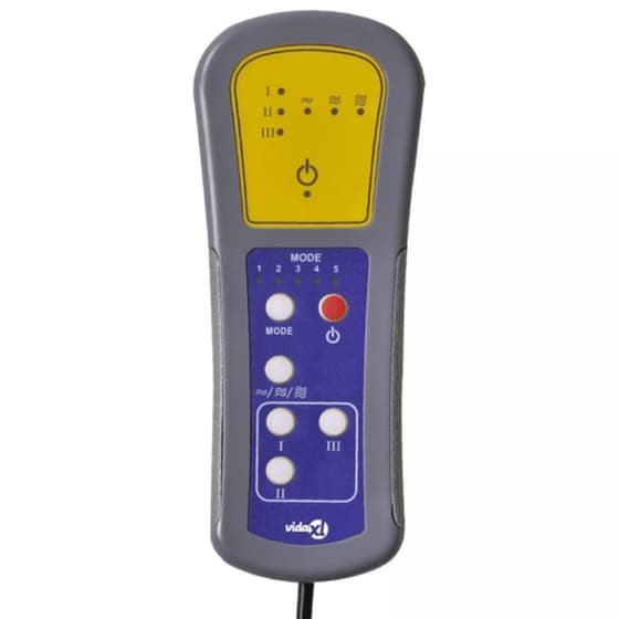 Πολυθρόνα Μασάζ VidaXL από Ύφασμα - Κόκκινη image 8