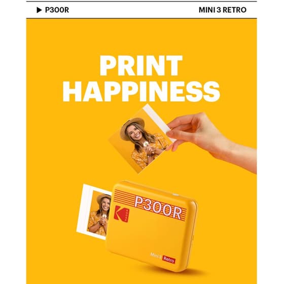 Instant Camera Kodak Mini 3 Retro P300R - Κίτρινο image 6
