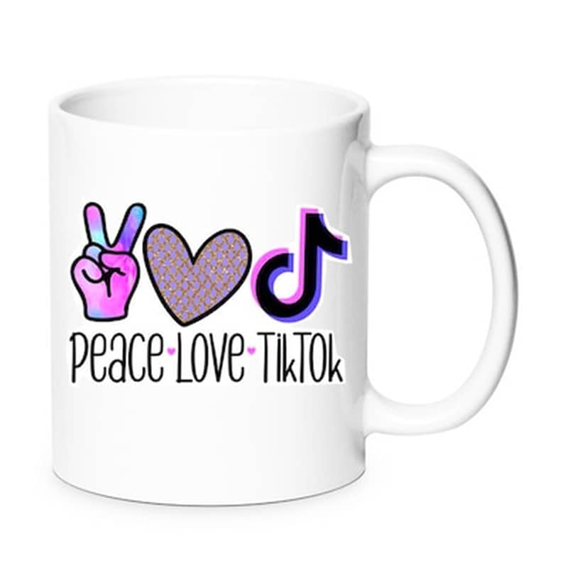 Κούπα Tik Tok No5 Κεραμική 330 ml - Λευκό