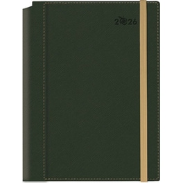 Ημερολόγιο Ημερήσιο 2026 Θεοφύλακτος 12M Borneo Saffiano Olive