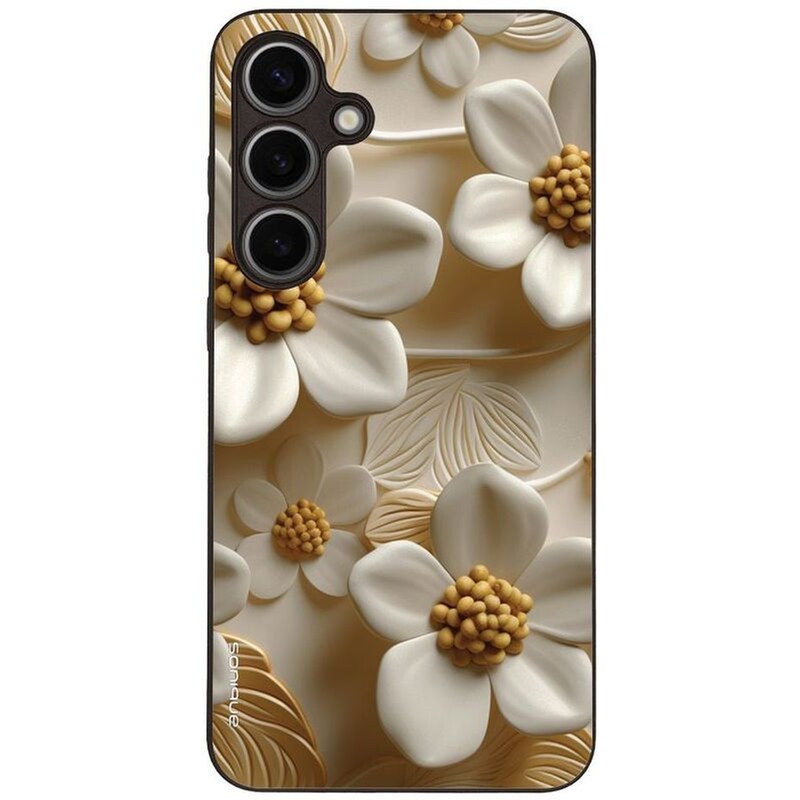 Θήκη Samsung Galaxy S24 Plus - Sonique 3D Flower Series - White