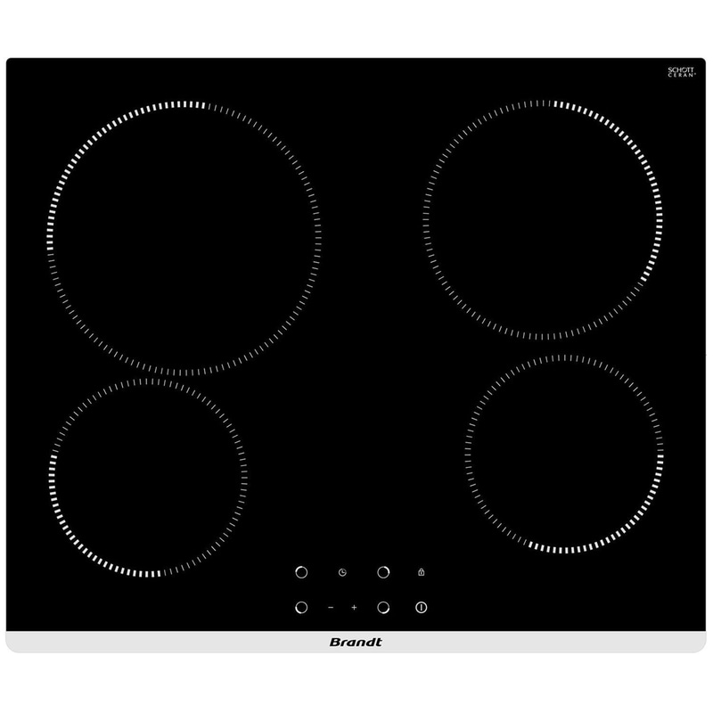 BRANDT Εστία Κεραμική Αυτόνομη BRANDT BPV1641B 60 cm - Μαύρο