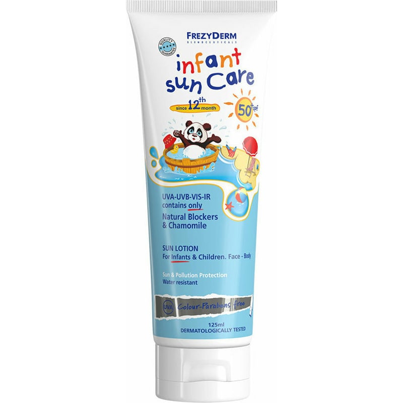 FREZYDERM Παιδικό Αντηλιακό Γαλάκτωμα Frezyderm Infant Sun Care Για Πρόσωπο και Σώμα SPF50 100ml